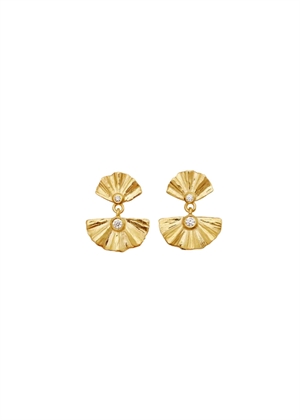 Odile earrings Forgyldt Maanesten